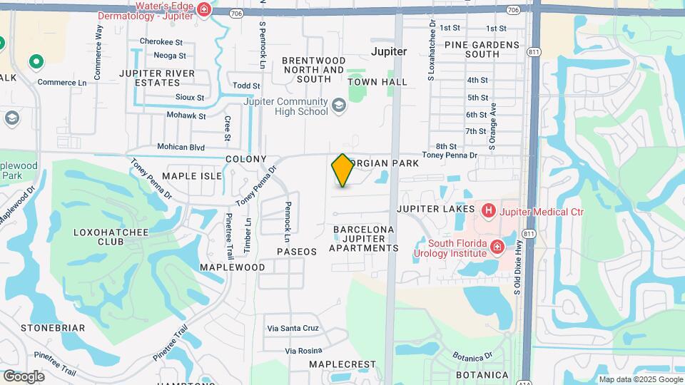 609 Oak Terrace Map and Location Details