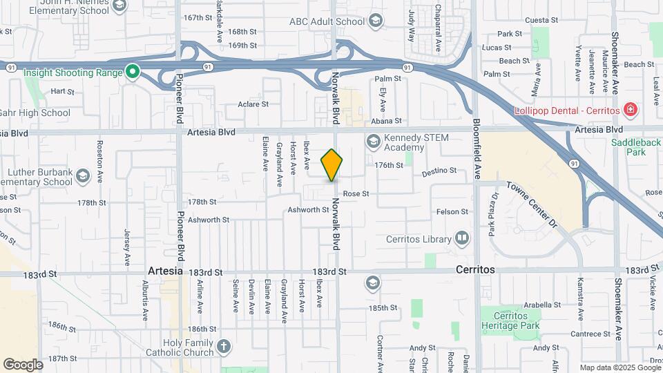 17721 Norwalk Blvd Map and Location Details