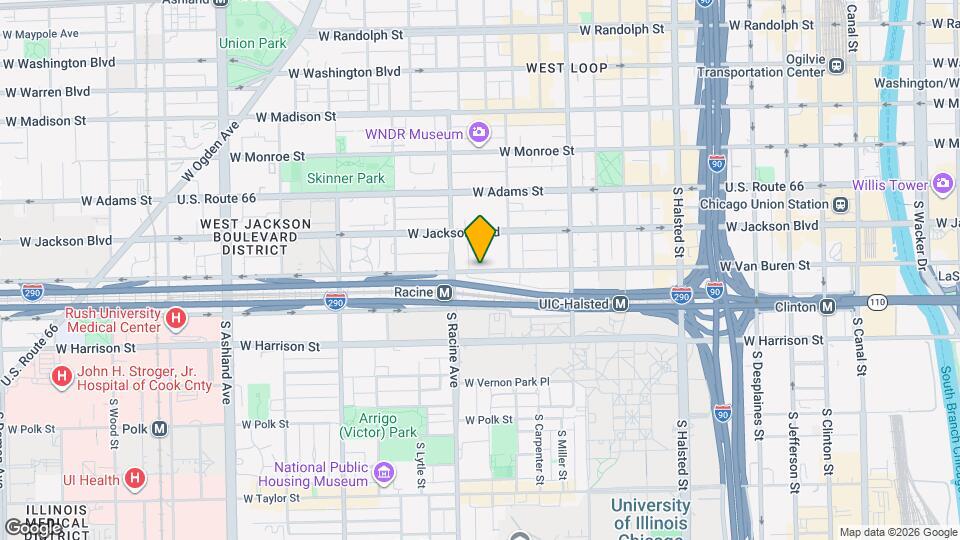 1132 W Van Buren St Map and Location Details