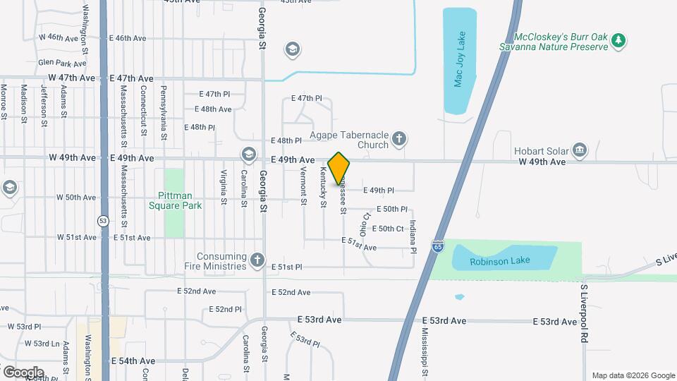 4974 Tennessee St Map and Location Details