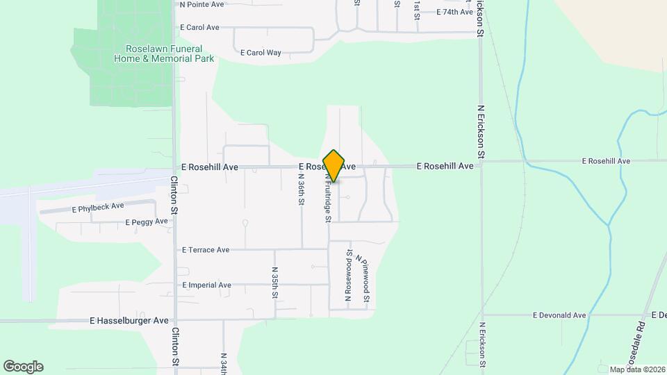 6832 N Sprucewood St Map and Location Details