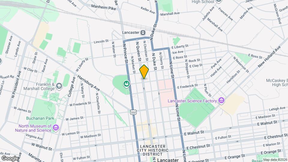 703 N Queen St, Unit 2 Map and Location Details