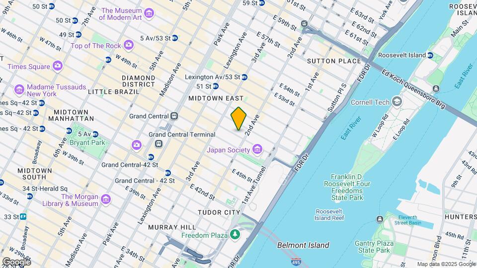 247 E 48th St Mapa y Detalles de la Ubicación
