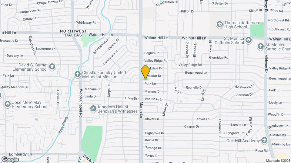 3715 Park Ln Map and Location Details