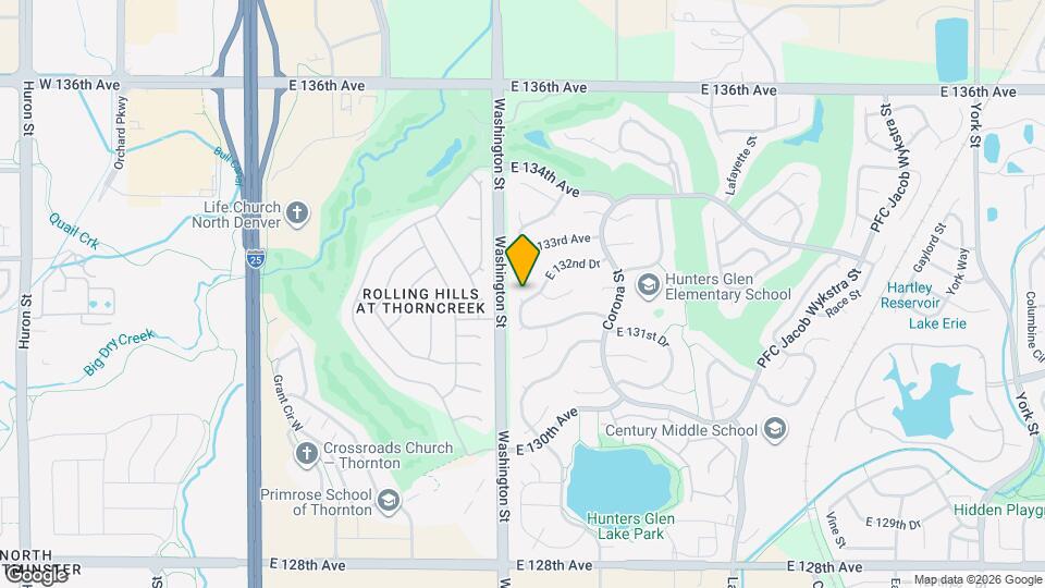 853 E 132nd Dr Map and Location Details