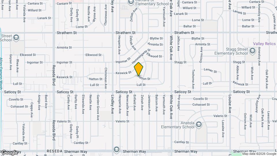 17914 Hatton St Map and Location Details
