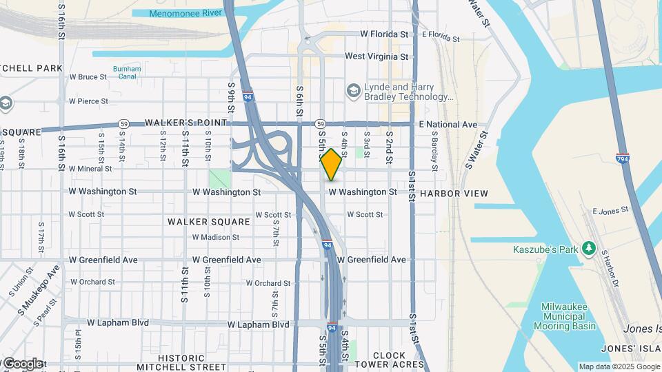 424 W Washington St Map and Location Details