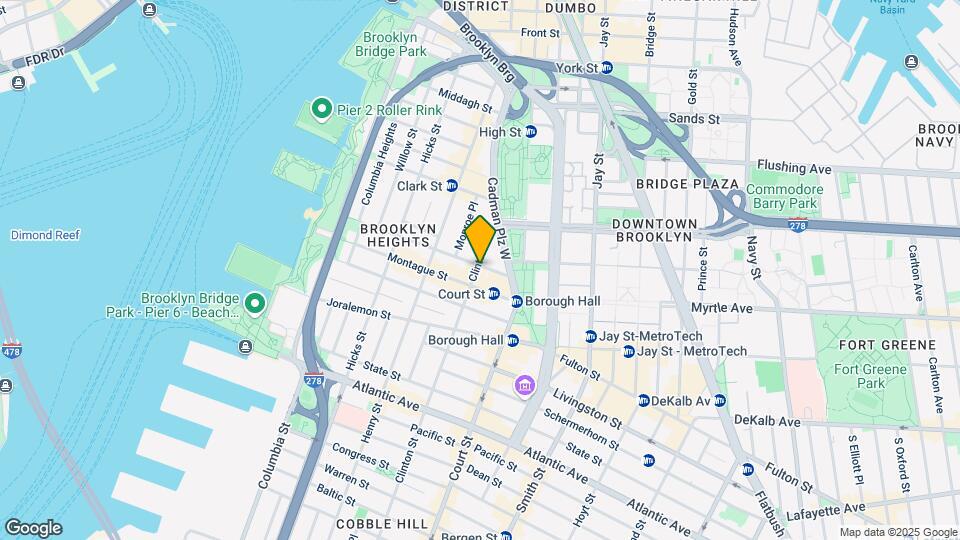 134 Pierrepont St Mapa y Detalles de la Ubicación