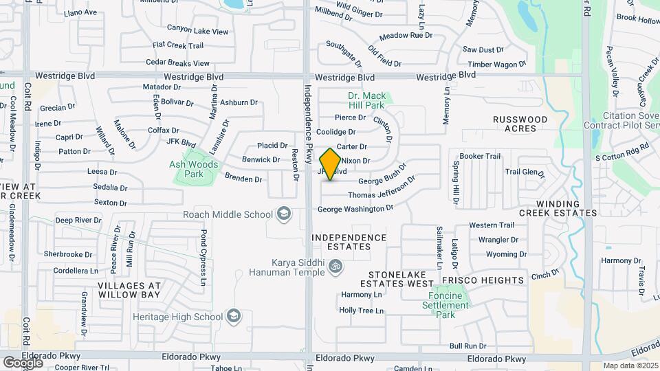 9953 George Bush Dr Map and Location Details