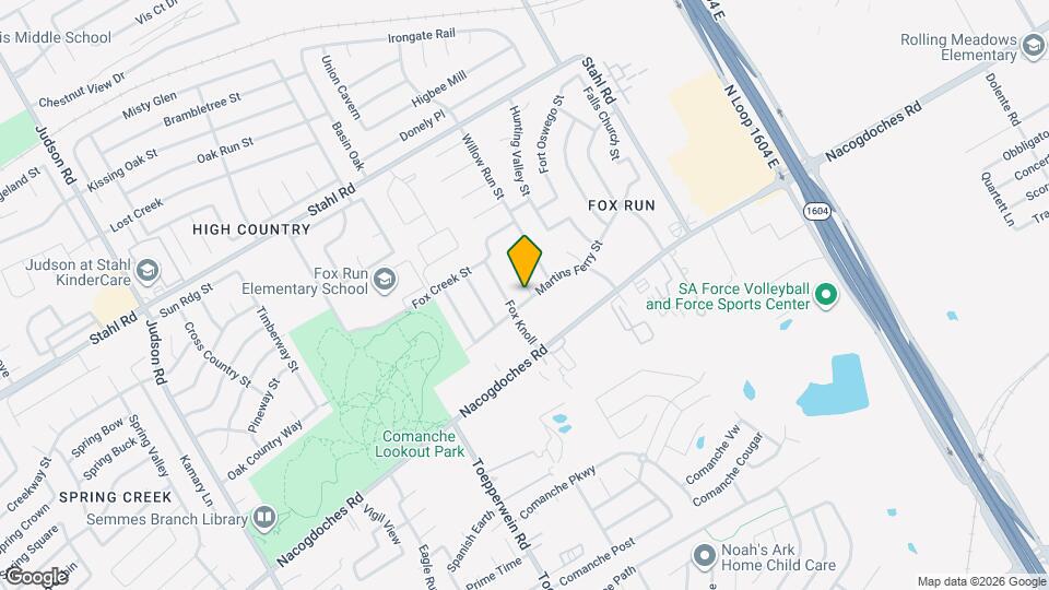 16503 Fox Den Map and Location Details