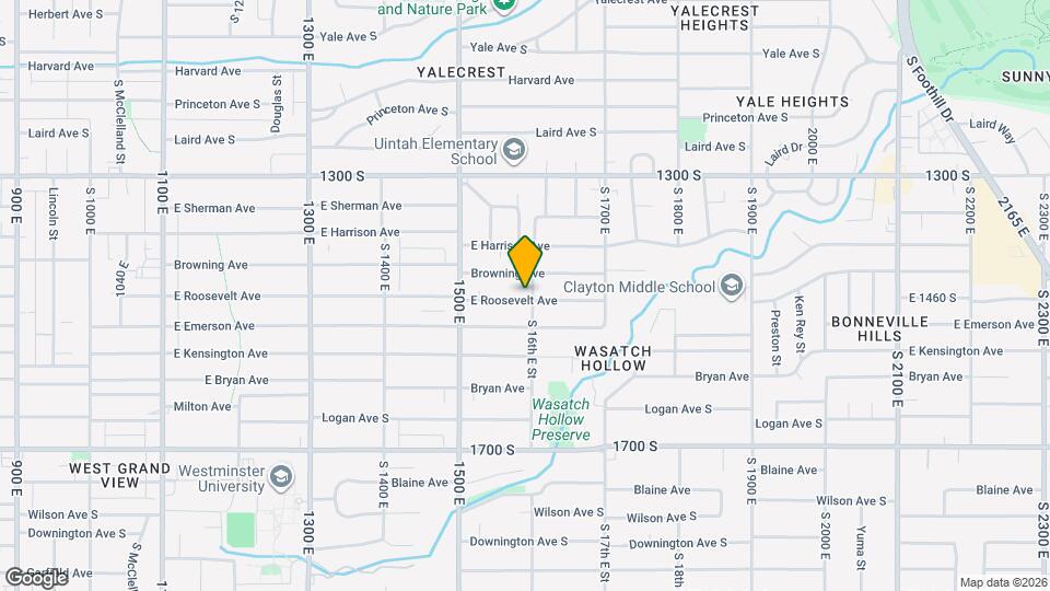 1450 S 1600 E Map and Location Details