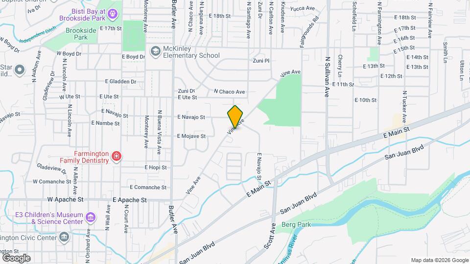 820 Vine Ave Map and Location Details