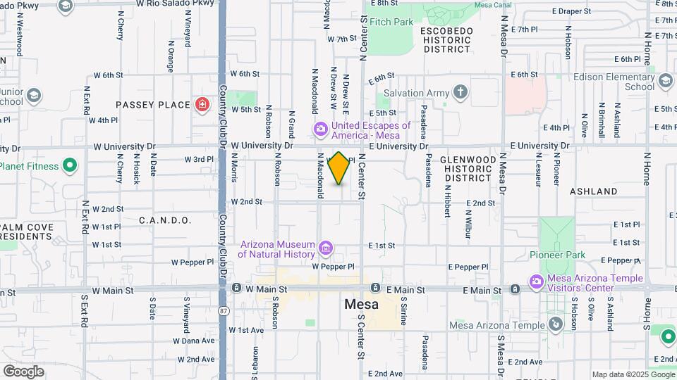 220 N Drew St Mapa y Detalles de la Ubicación