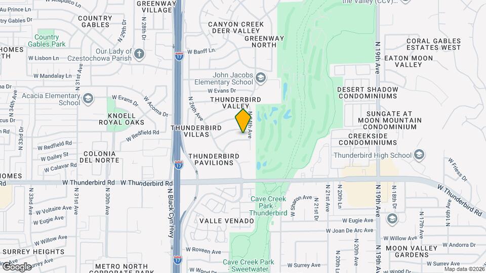 2414 W Redfield Rd Map and Location Details