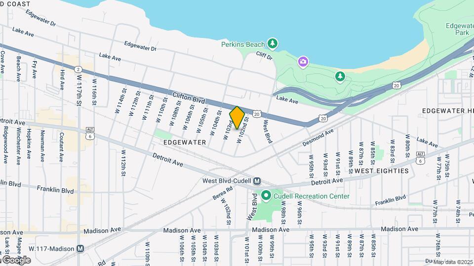 1302 W 102nd St, Unit DN Map and Location Details