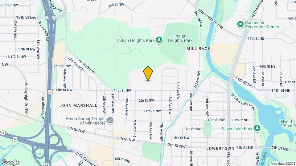1419 8th Ave NW, Unit Upstairs Map and Location Details