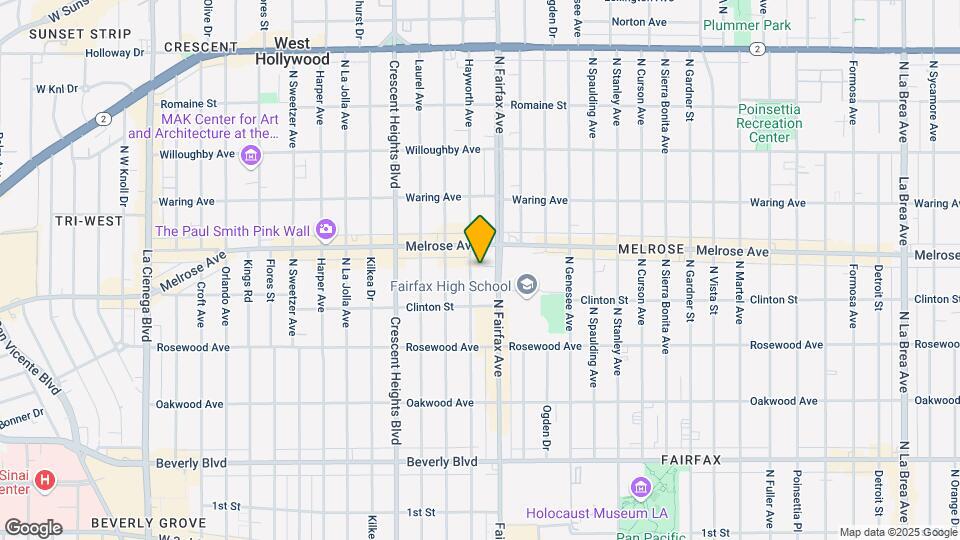 642 Hayworth Ave Map and Location Details