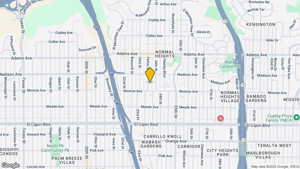 4541 Felton St Map and Location Details