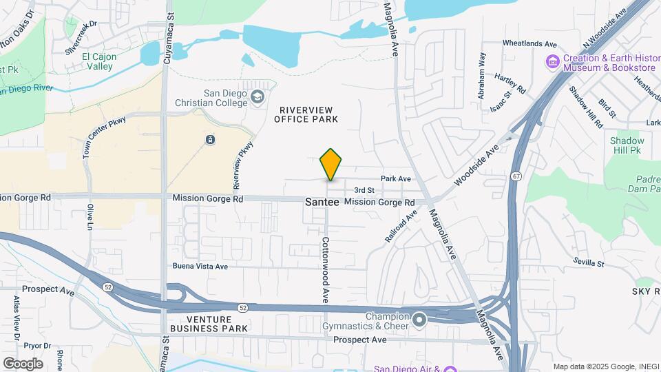 8921 Cottonwood Ave Mapa y Detalles de la Ubicación