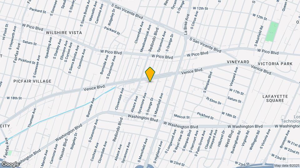 1614 S Sycamore Ave Map and Location Details