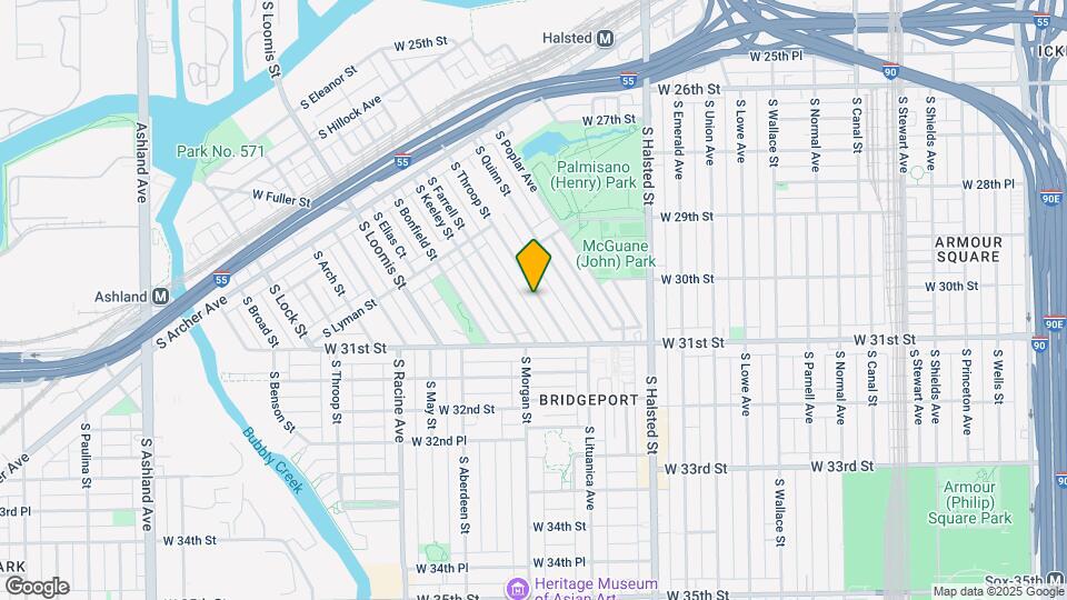 3016 S Throop St Map and Location Details