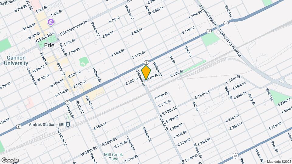 1407 Parade St Map and Location Details