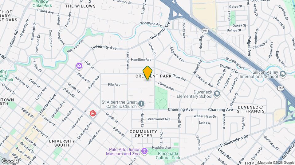 1356 Pitman Ave Map and Location Details