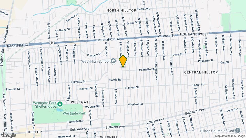186 S Powell Ave Map and Location Details