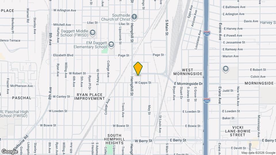 2612 S Jennings Ave Mapa y Detalles de la Ubicación