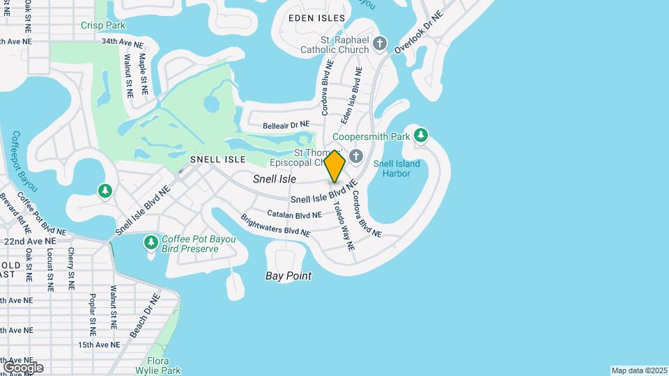 1100 Snell Isle Blvd NE Map and Location Details