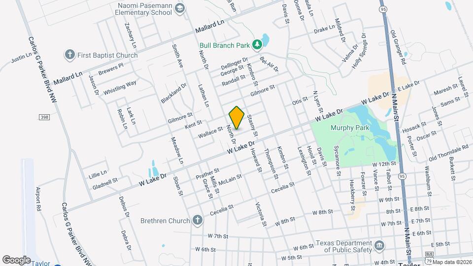 1118 Fisher St Map and Location Details