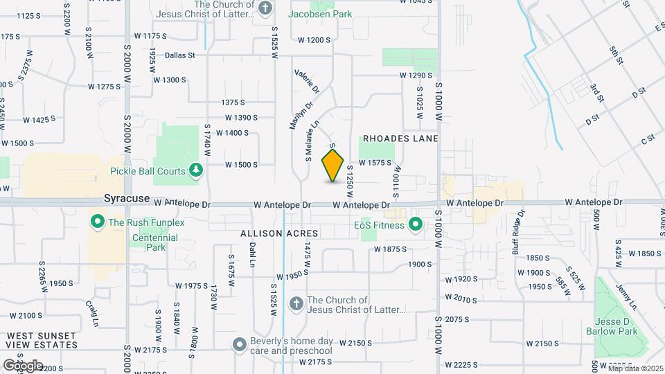 1335 W 1625 S Map and Location Details