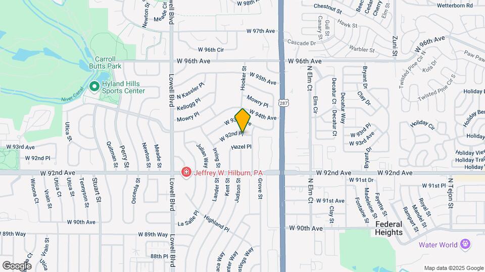 3270 W 92nd Pl Map and Location Details