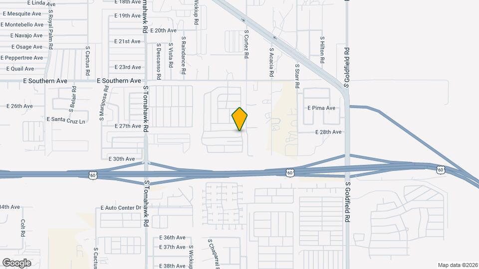 2338 E 28th Ave Map and Location Details