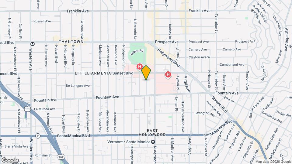 1405 N New Hampshire Ave Map and Location Details