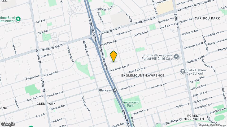 645 Coldstream Ave Map and Location Details