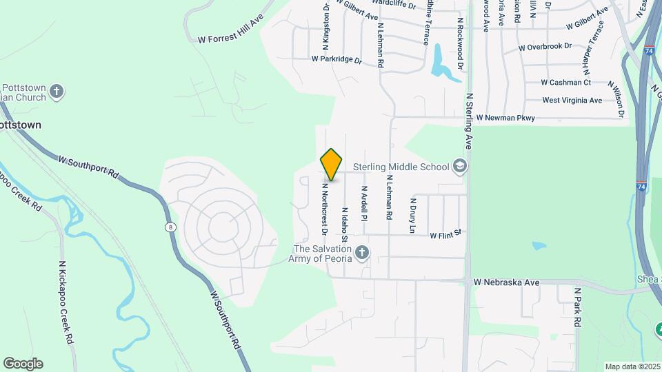 2218 N Northcrest Dr Map and Location Details