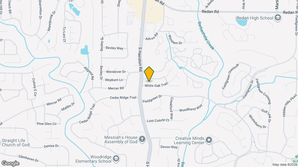 Room in House on White Oak Trail Map and Location Details