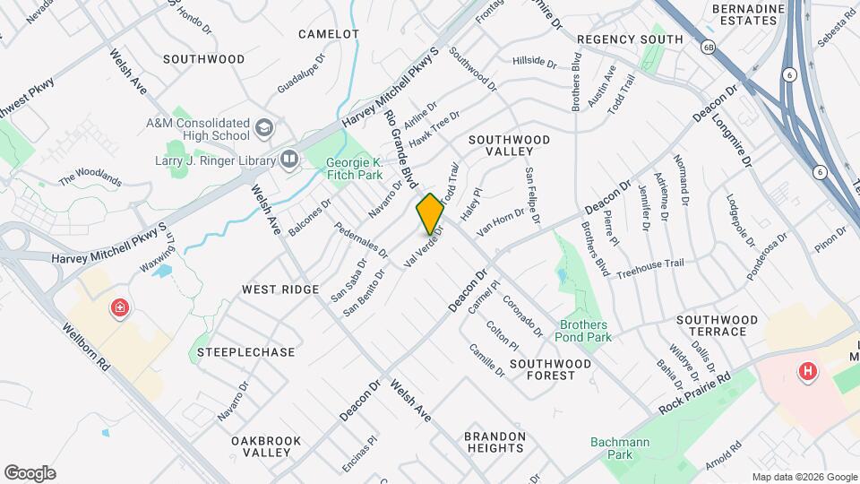 1003 Val Verde Dr, Unit B Map and Location Details