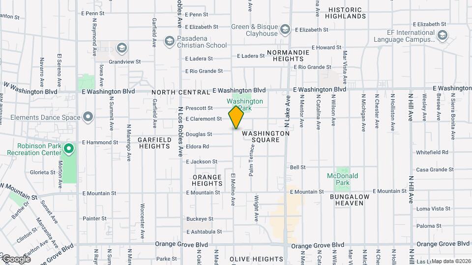 1166 N El Molino Ave Map and Location Details