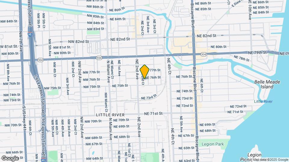 7535 NE 2nd Ct Mapa y Detalles de la Ubicación