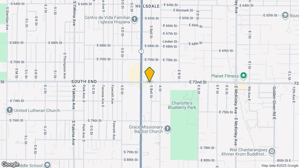 7202 S Bell St Map and Location Details