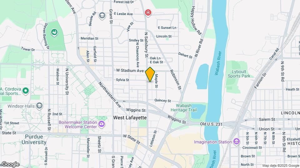 456 N Salisbury St Map and Location Details