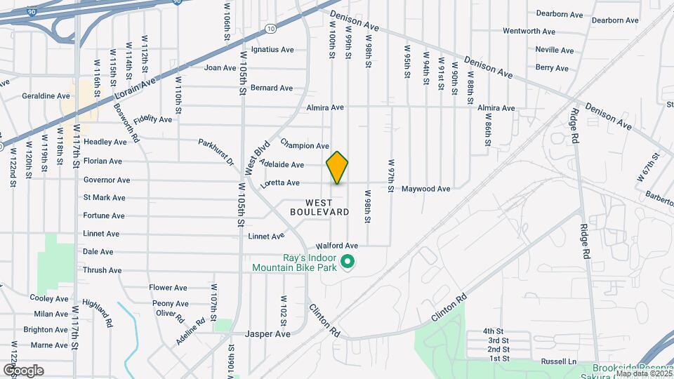 3487 W 100th St Map and Location Details