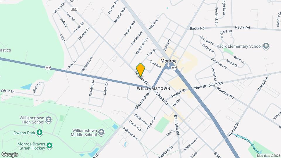 109 N Main St Map and Location Details