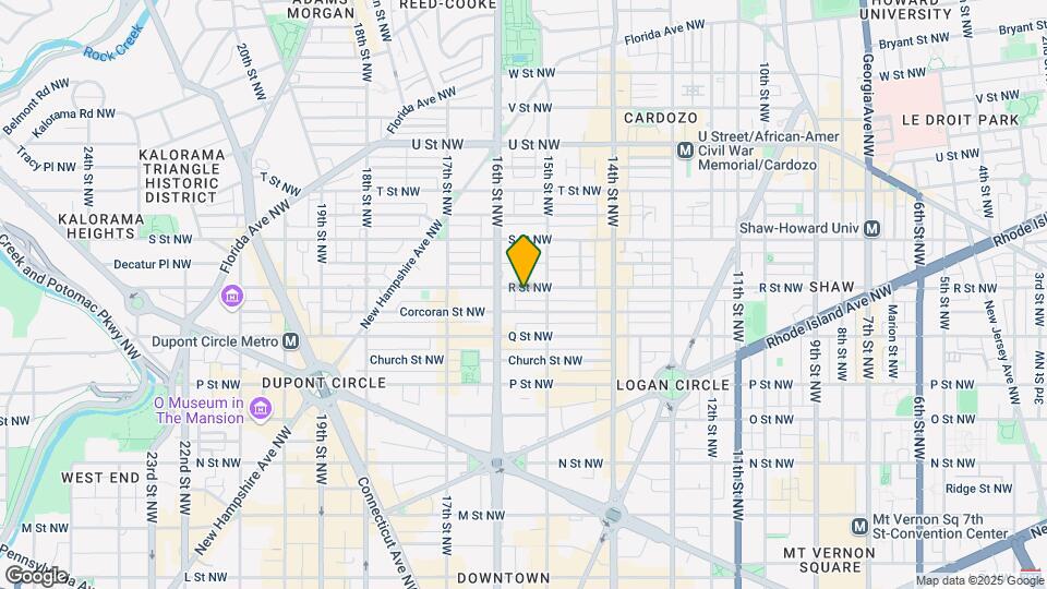 1516 R St NW Map and Location Details