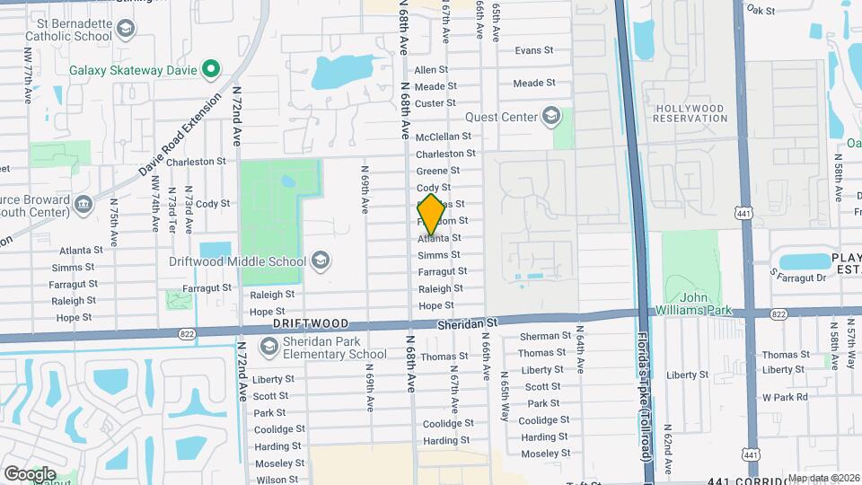 6716 Atlanta St Map and Location Details