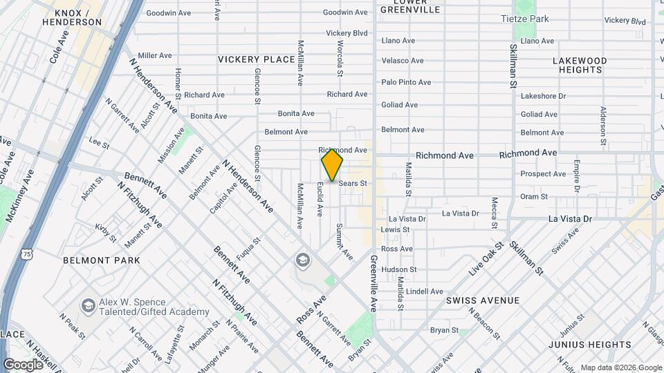 5548 Sears St Mapa y Detalles de la Ubicación