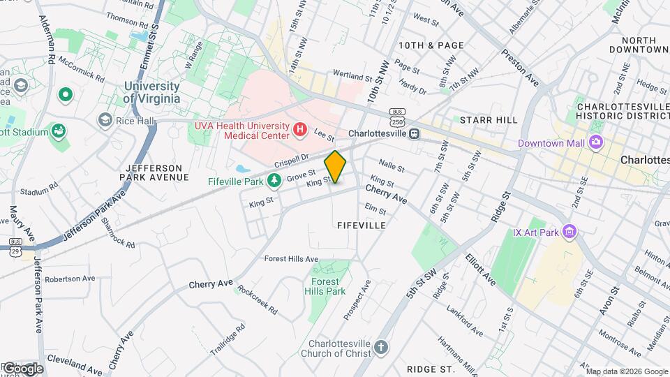 921 Cherry Ave Map and Location Details