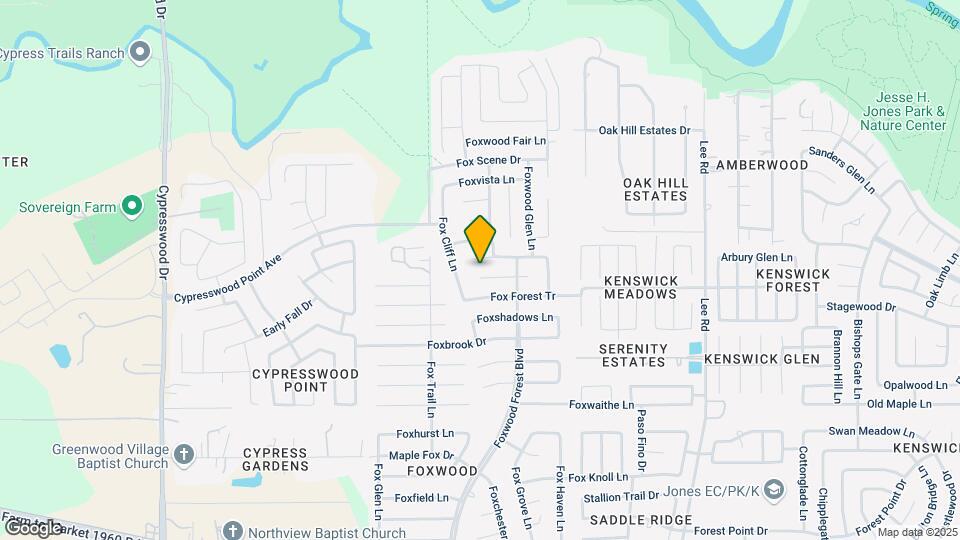 7211 Foxcrest Ln Map and Location Details